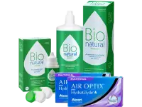 Lentes de Contato Air Optix Plus HydraGlyde Multifocal + BioNatural - Packs