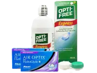 Lentes de Contato Air Optix Plus HydraGlyde Multifocal + Opti-Free Express - Packs