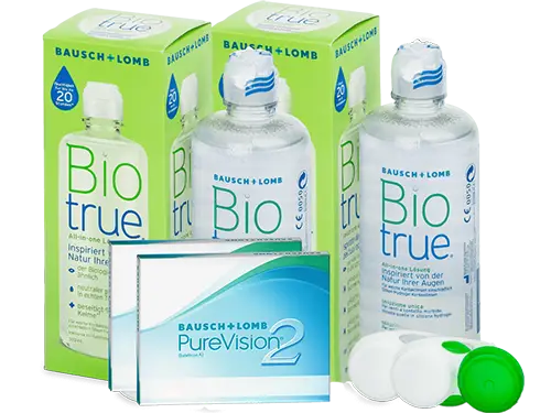 Lentes de Contato Purevision2 + Biotrue - Packs