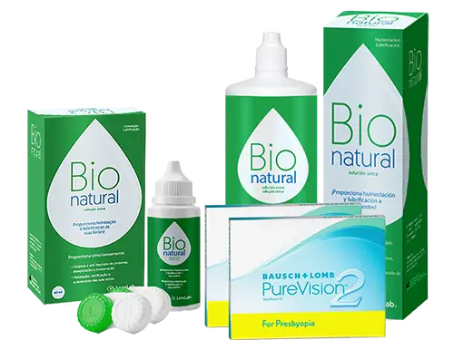 Lentes de Contato Purevision2 for Presbyopia + BioNatural - Packs