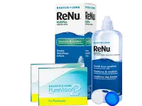 Lentes de Contato Purevision2 for Presbyopia + Renu Multiplus - Packs