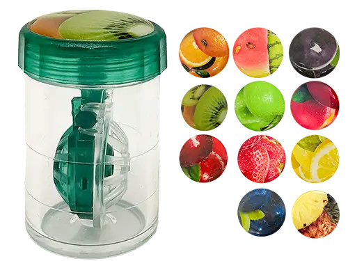 Estojo Barril Softpac Fruta Acessório Lentes de Contacto